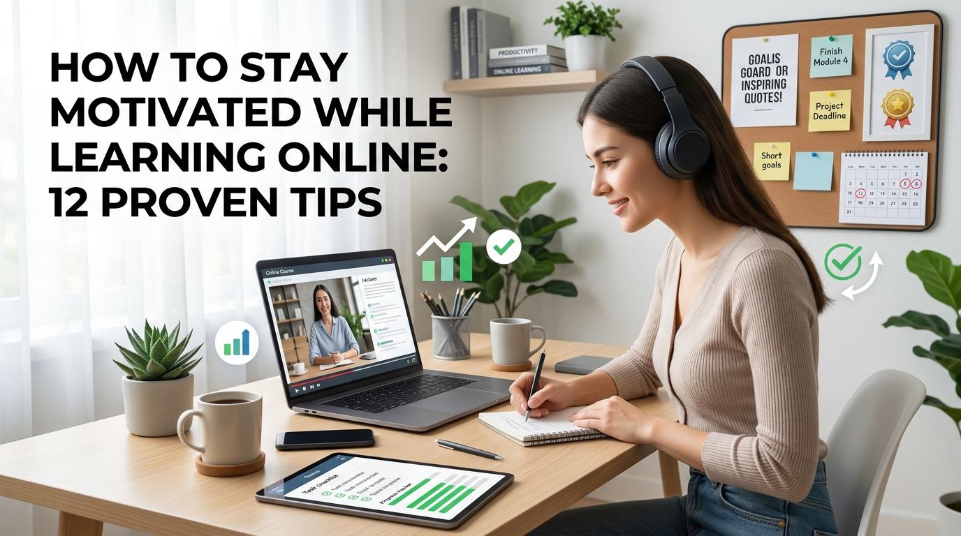 How to Stay Motivated While Learning Online: 12 Proven Tips
